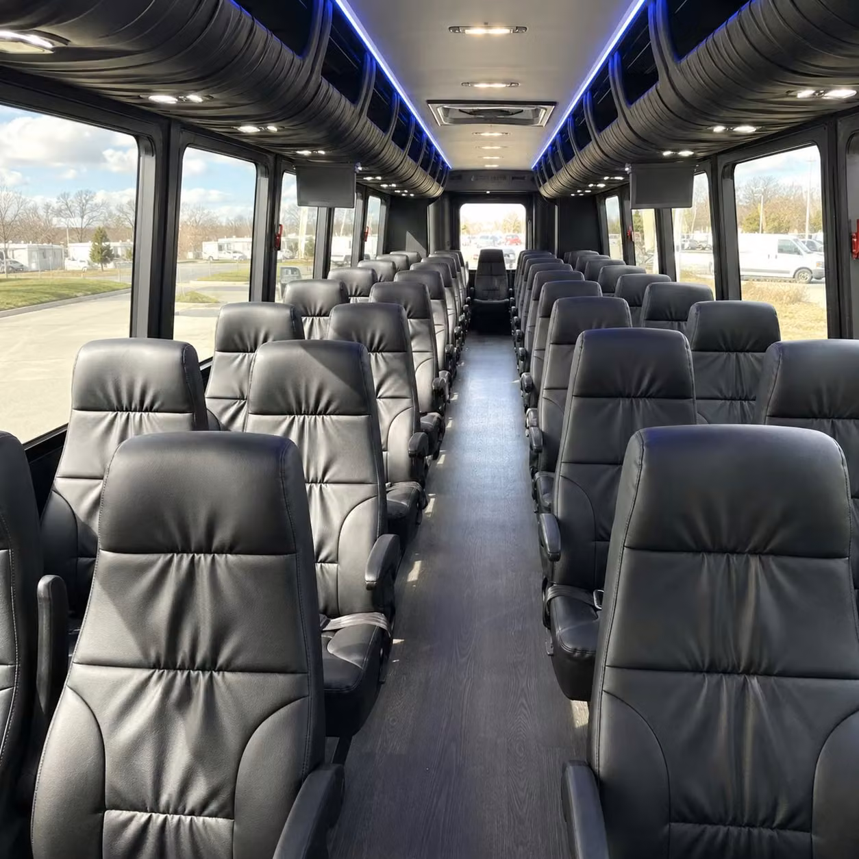25 passenger minibus inside