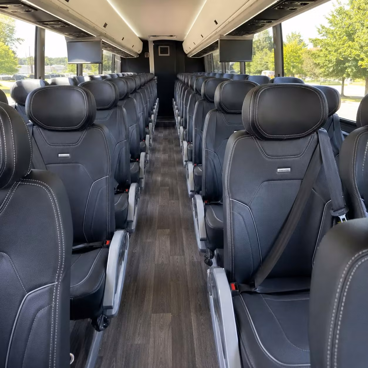 coral springs charter bus interior